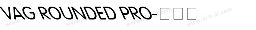 VAG ROUNDED PRO字体转换